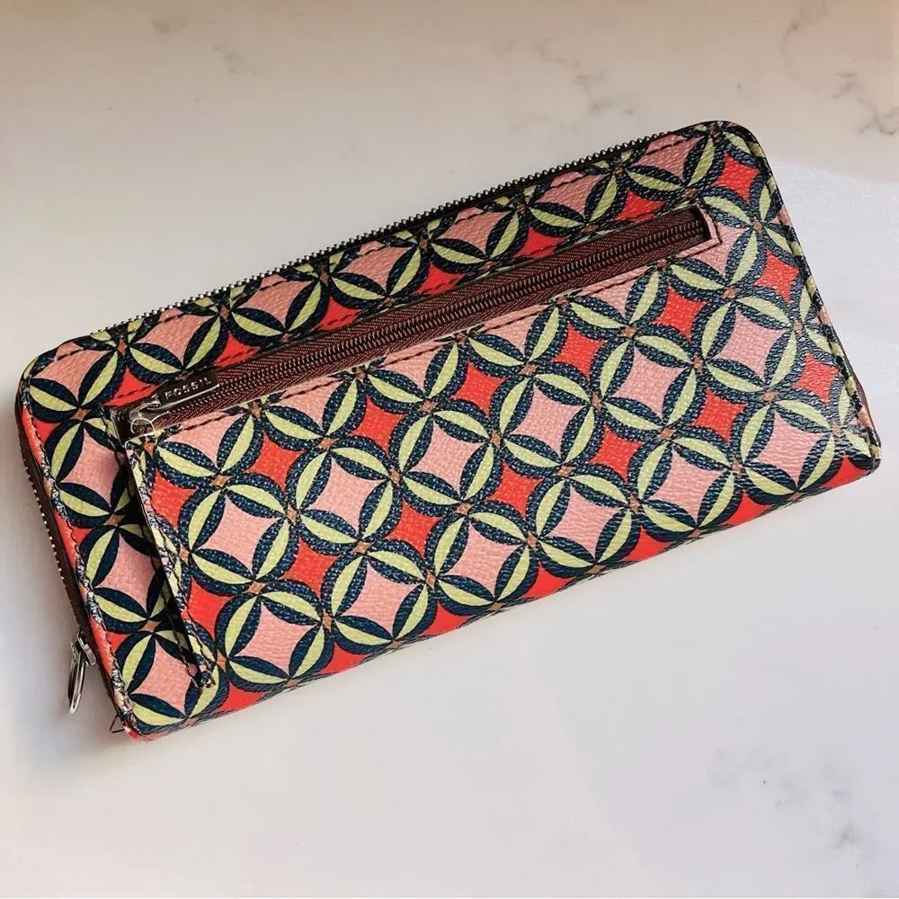 Fossil Emma Retro Print RFID Large Wallet - image 2